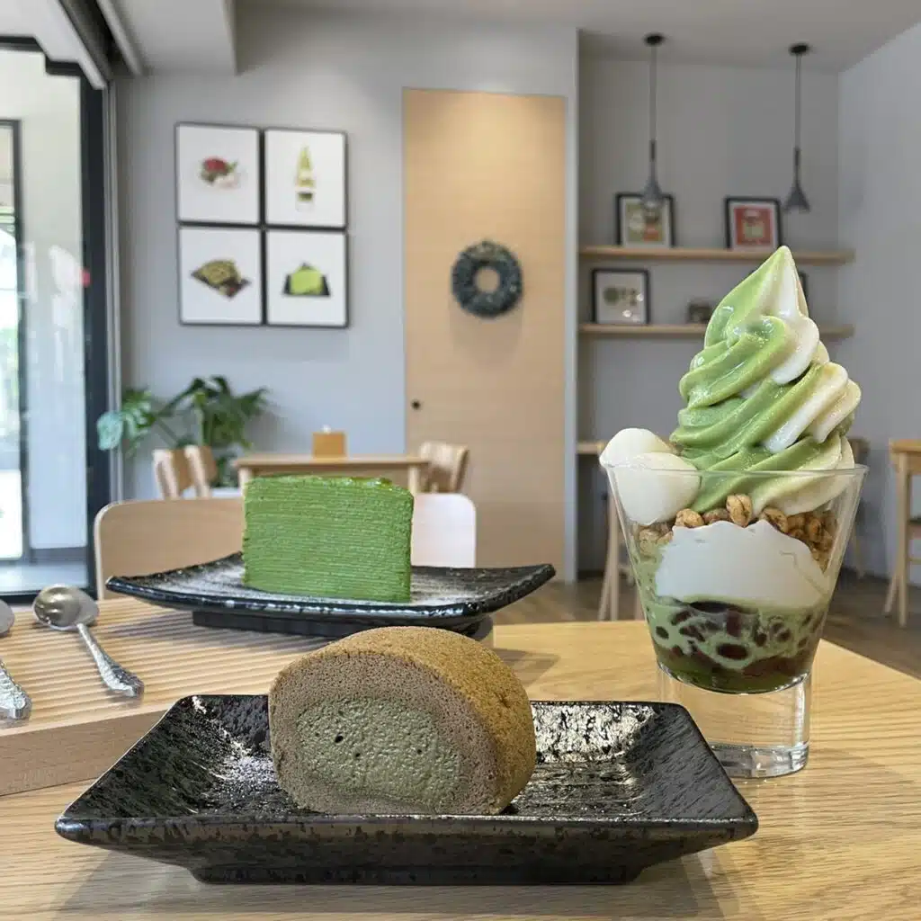 宇治焙茶生乳捲 $90