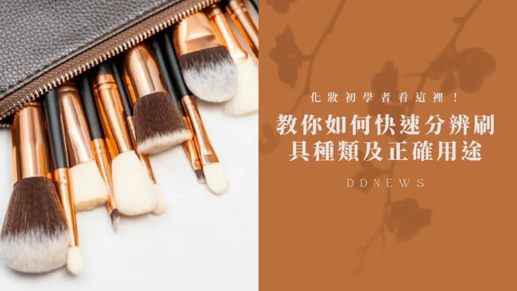 化妝初學者看這裡！刷具必備知識，教你如何快速分辨種類及正確用途
