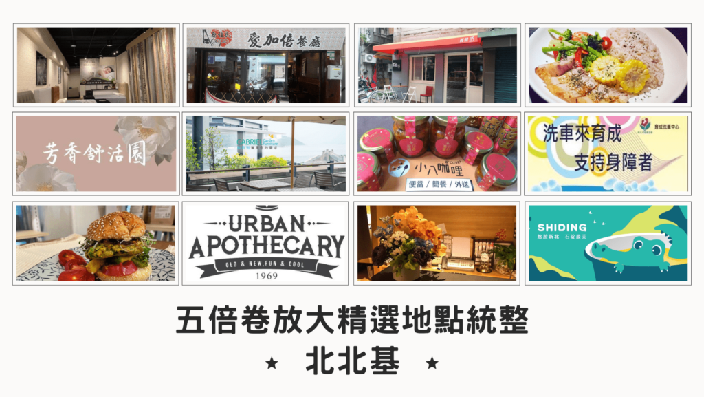 北北基、宜蘭花東、離島的鄉親看過來!五倍卷放大精選地點統整!包準好玩好買~ 北北基