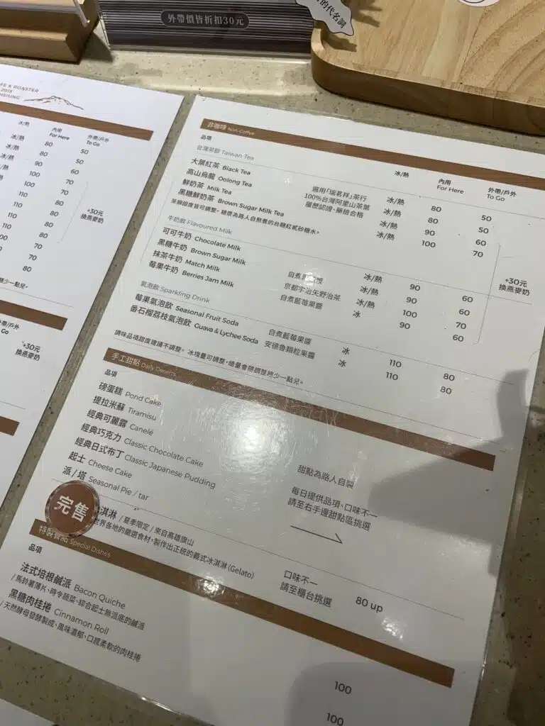 路人咖啡3號店菜單-2