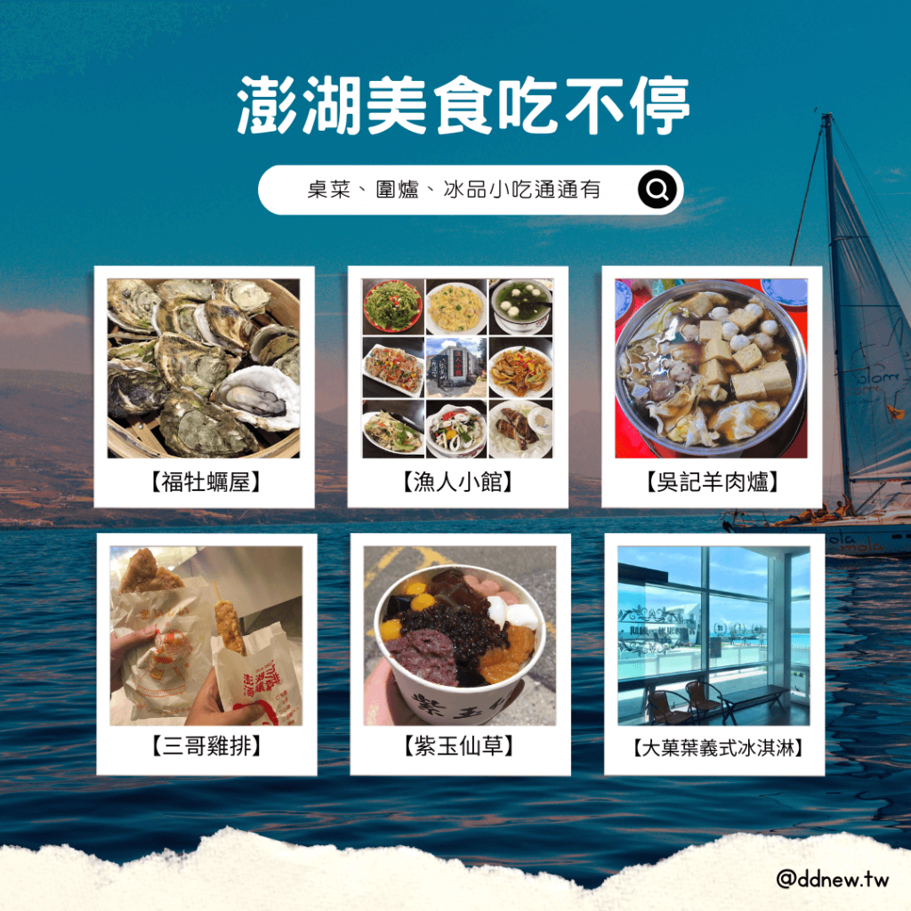 澎湖旅遊｜不玩水也能假期滿分的精華攻略！完美排出老少咸宜的離島之旅～