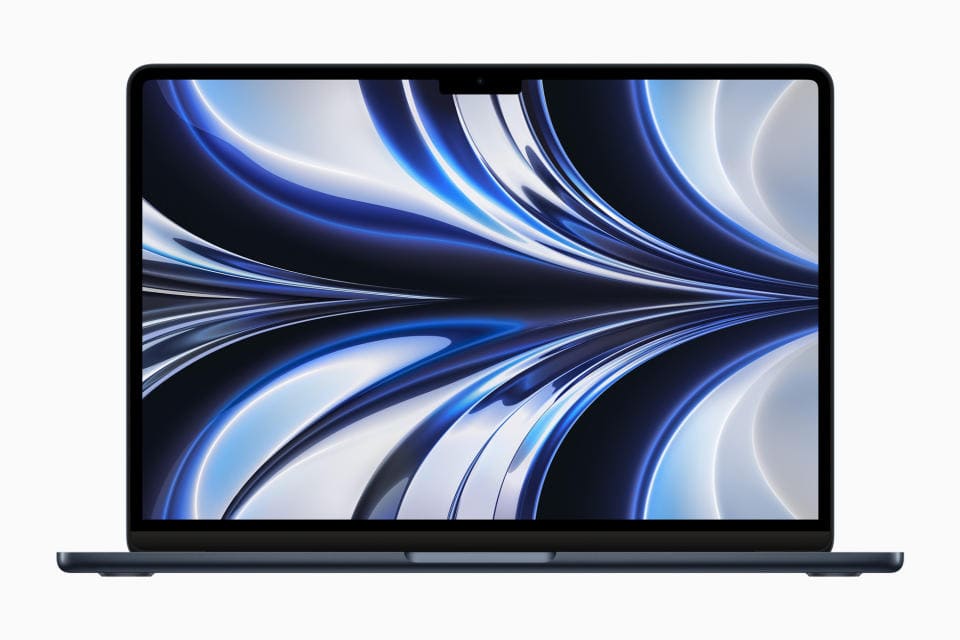 新MacBook Air搭載M2處理器，整體更輕薄