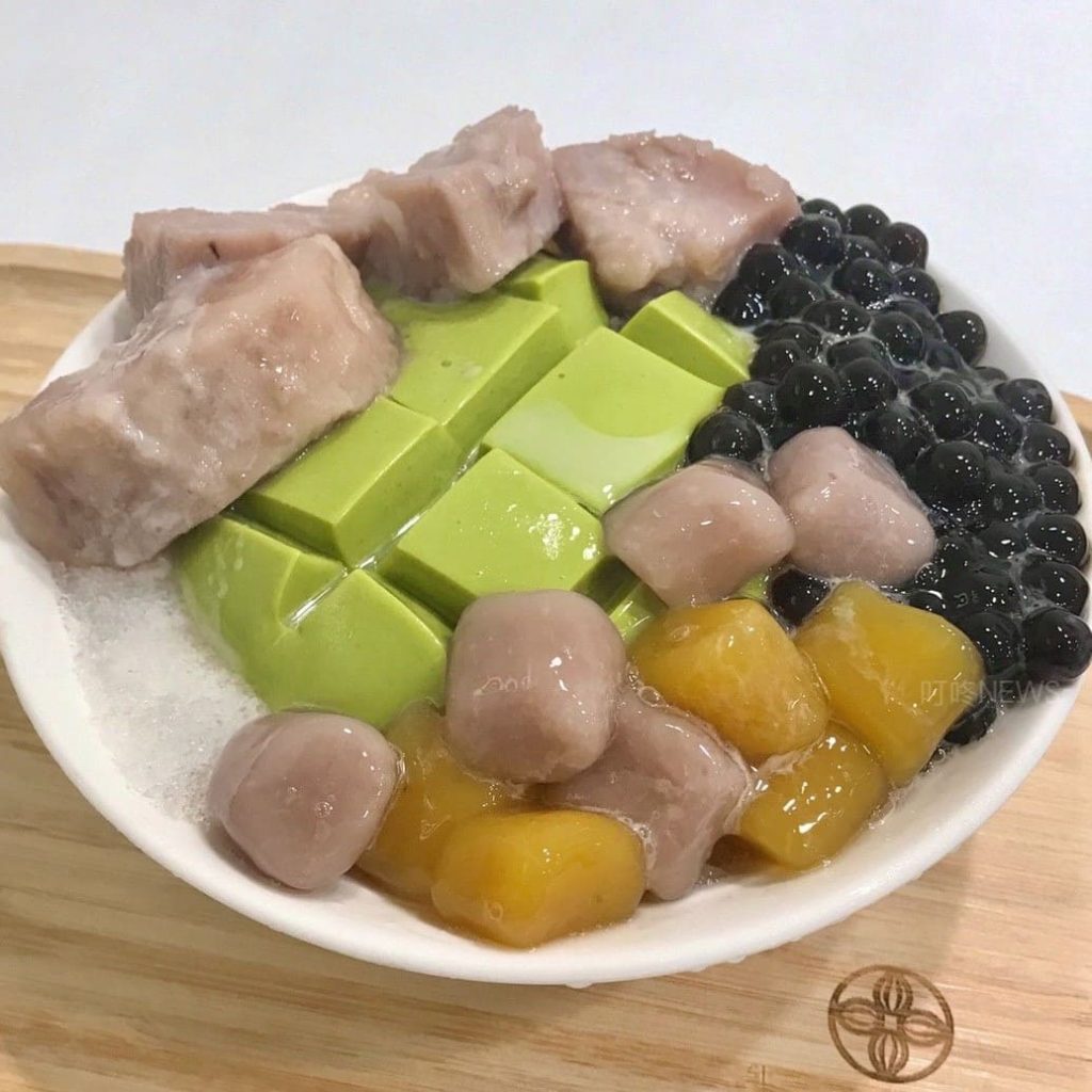 芋頭抹茶豆腐冰