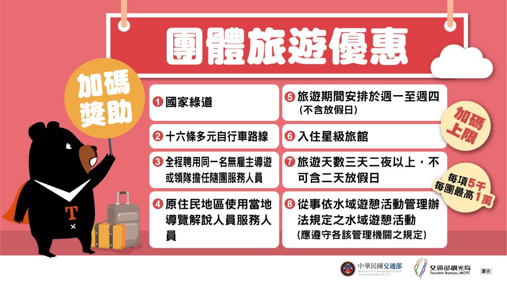 團體旅客補助方案