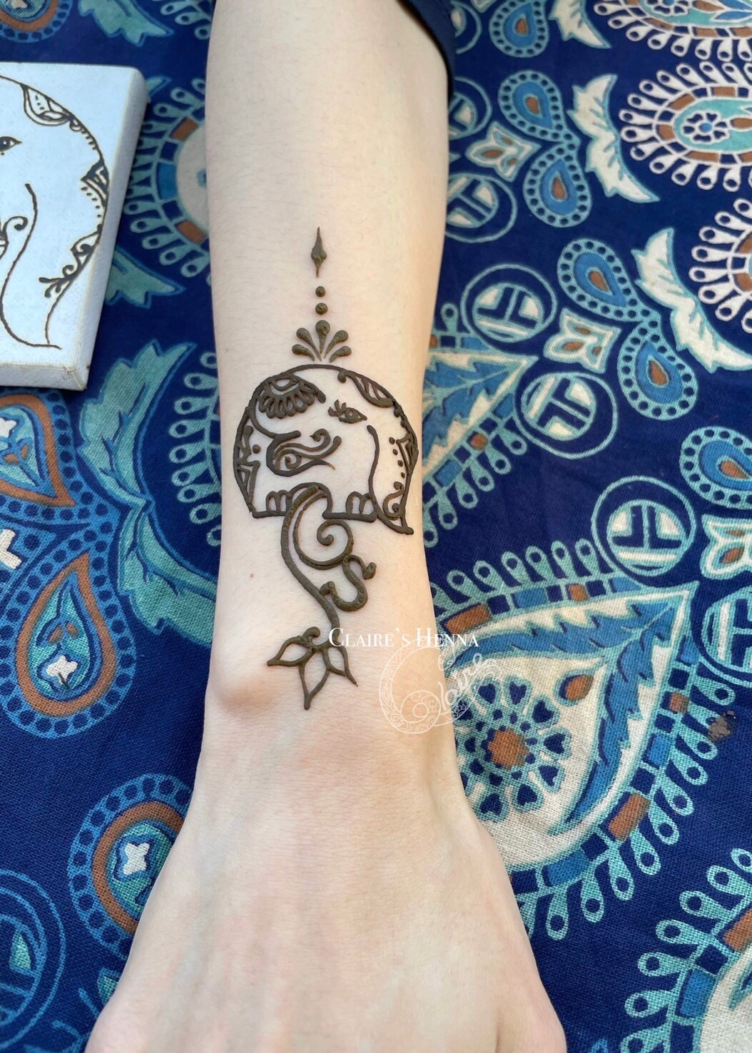 你聽過印度Henna彩繪嗎?百變風格、華麗圖騰讓蔡依林等名人都熱愛! 動物元素Claire作品