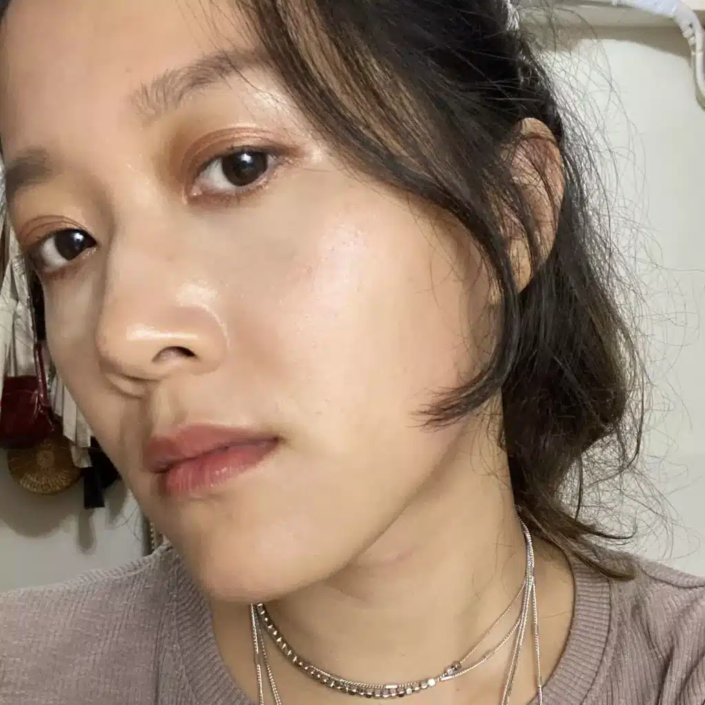 ,too beauty粉底定妝成果