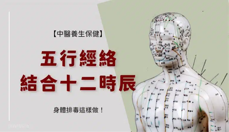 中醫養生保健｜五行經絡結合十二時辰，身體排毒這樣做！