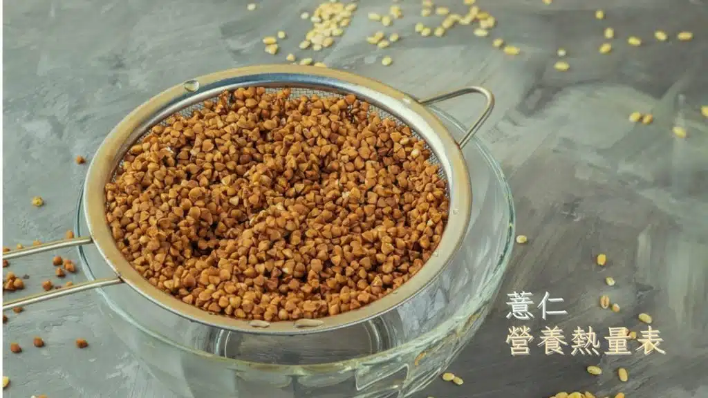 薏仁熱量與營養價值分析
