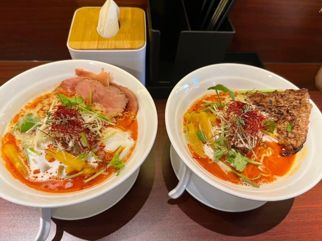 台中素食拉麵 福屋拉麵|《綠・蔬食評鑑指南》三星級最高榮譽|木曜日限定素食拉麵饗宴 全素-皮納可拉達咖哩担担麺 NT$270-2