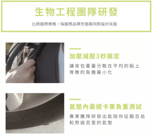 Air-on可拆式Pump減壓氣墊背帶【大款】 叮咚News|分享新奇與樂趣