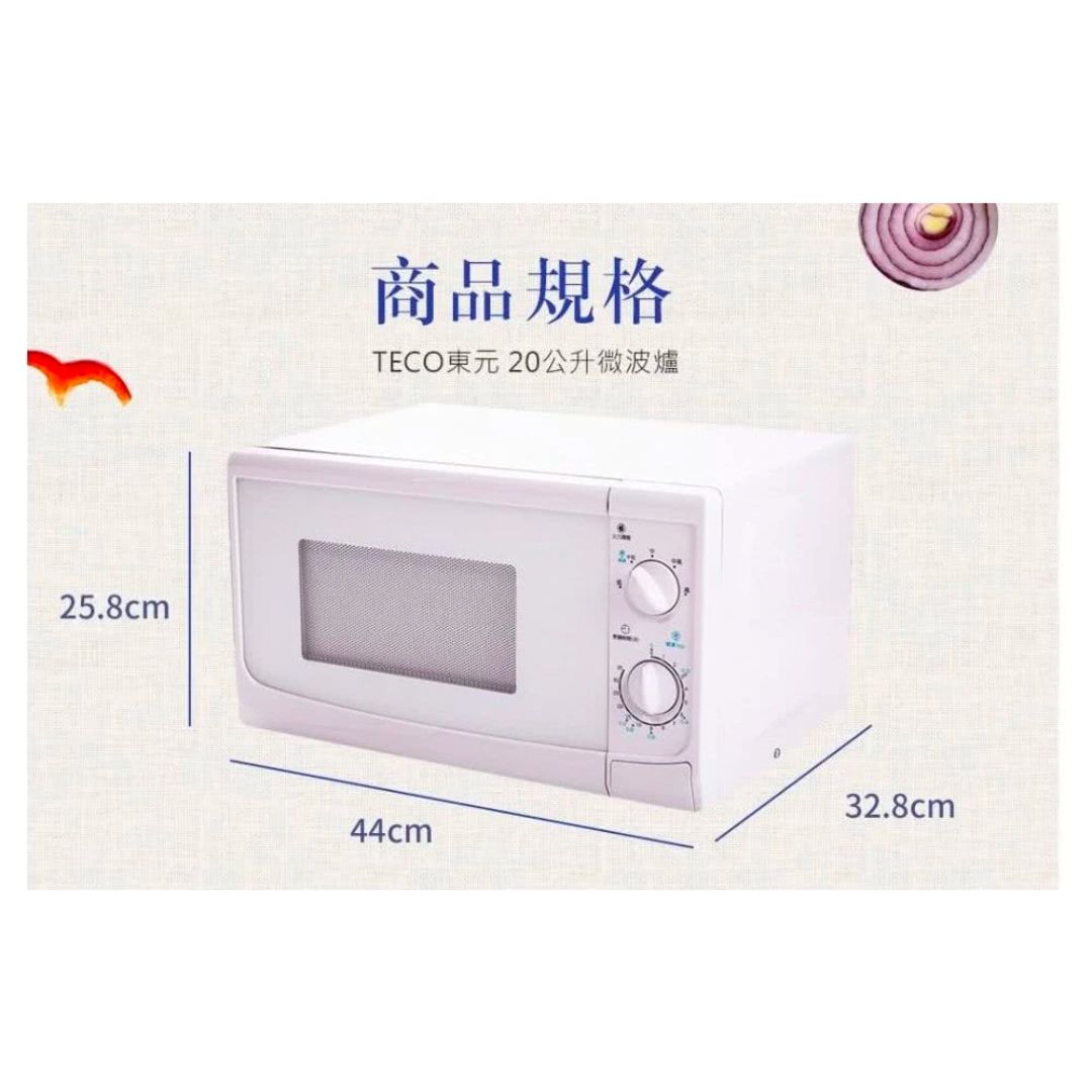 微波爐推薦2026|平價熱銷TOP10:品牌價格容量大評比 TECO 東元 20L機械式微波爐 YM2006CB