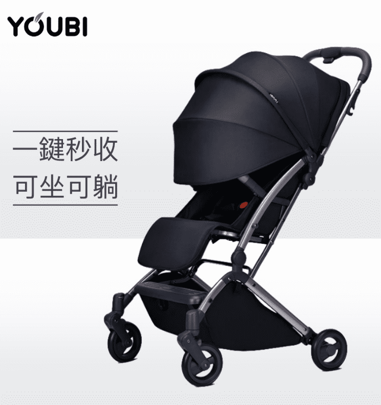 嬰兒推車推薦3、Youbi高景觀秒收可登機嬰兒推車 99