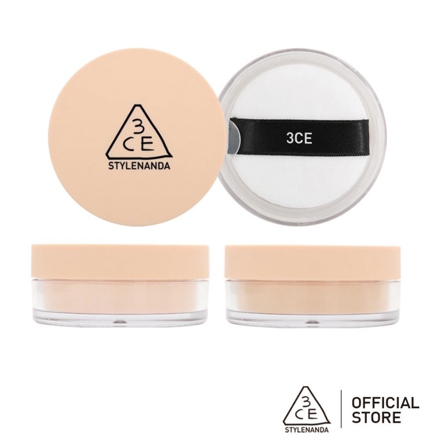蜜粉推薦3CE 定妝散粉 Natural Finish Loose Powder 8.5g