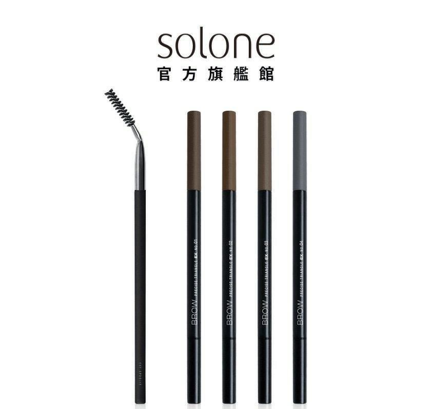 眉筆推薦.Solone 天生好手極細三角眉筆EX