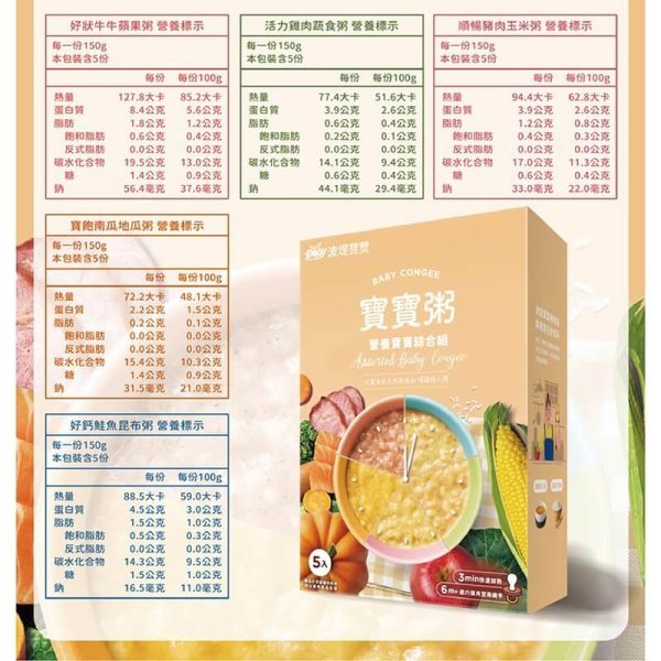 【波堤寶寶】營養寶寶綜合組 150g x5包/盒：圖片 15
