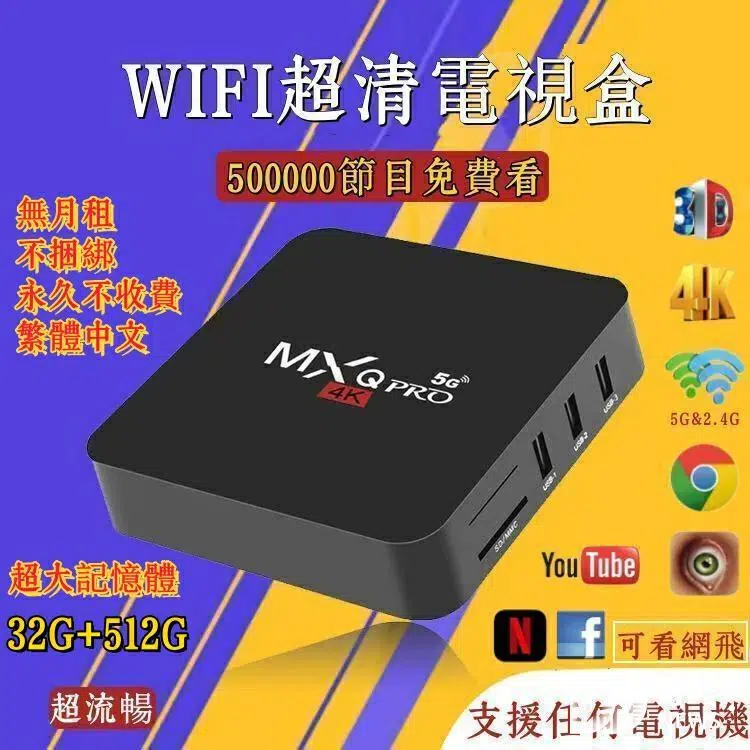 電視盒推薦 MXQ PRO 4K安卓