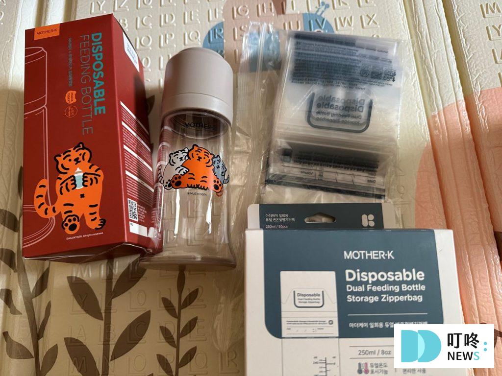 【mother k 產品開箱】mother k拋棄式奶瓶好用嗎?學飲吸吸杯一用就上手?真實使用心得一次看 mother k 產品開箱