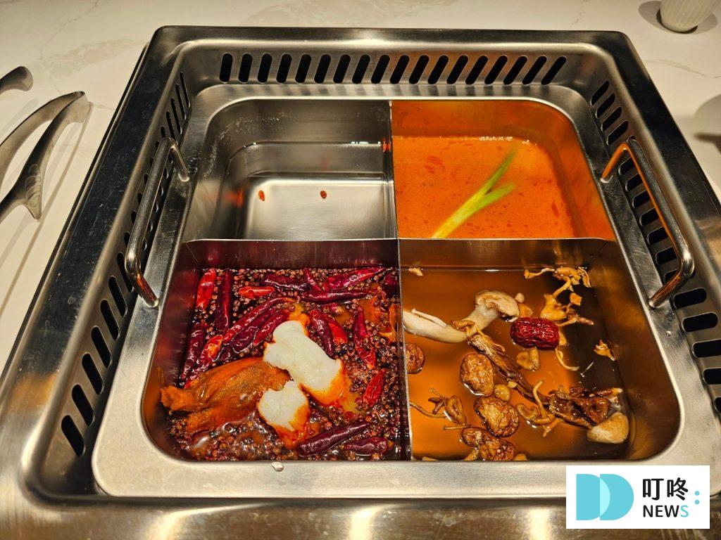 緋花重慶火鍋｜四宮格湯底