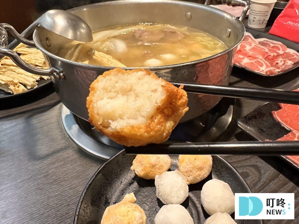 麒麟閣沙茶火鍋_花枝丸內裡