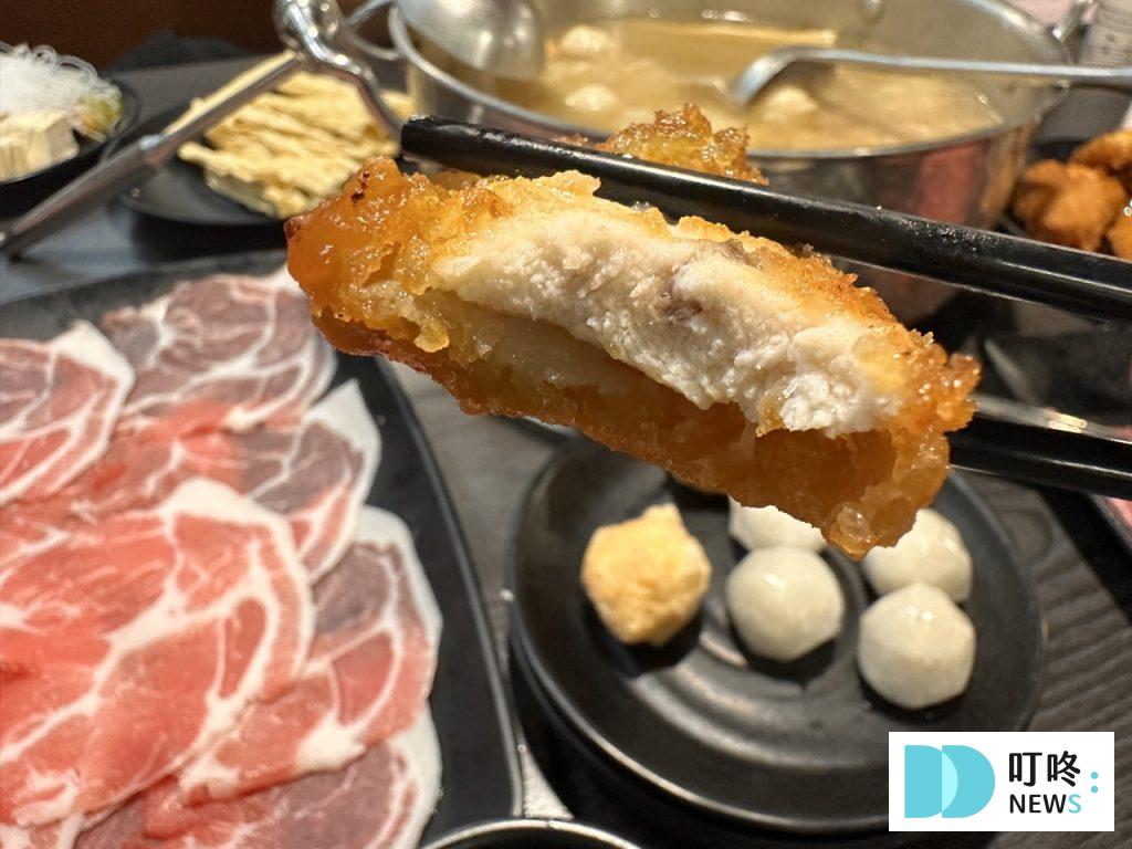 麒麟閣沙茶火鍋_炸旗魚內裡