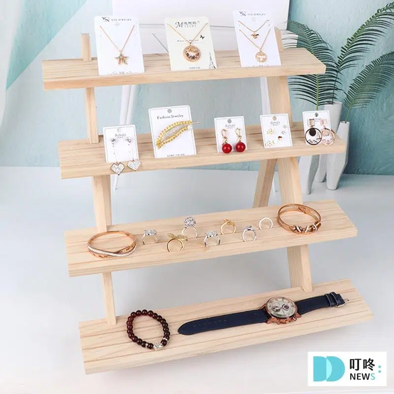 【蝦皮優選】市集實木商品展示架推薦 $199 – 305-2