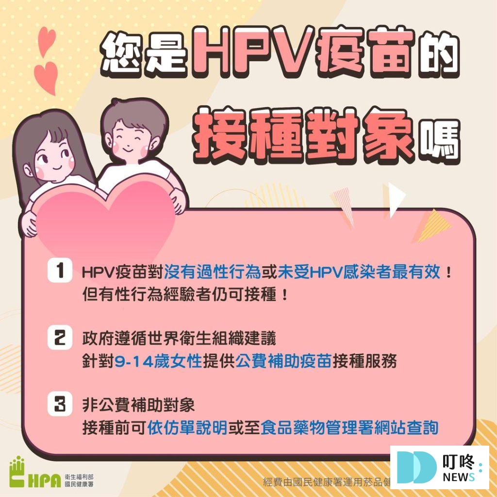 【HPV疫苗】公費對象、自費接種