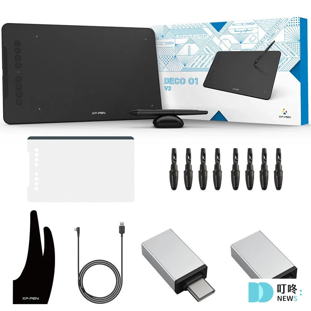 ★ XPPen Deco 01V2 電繪版 $1,589-2