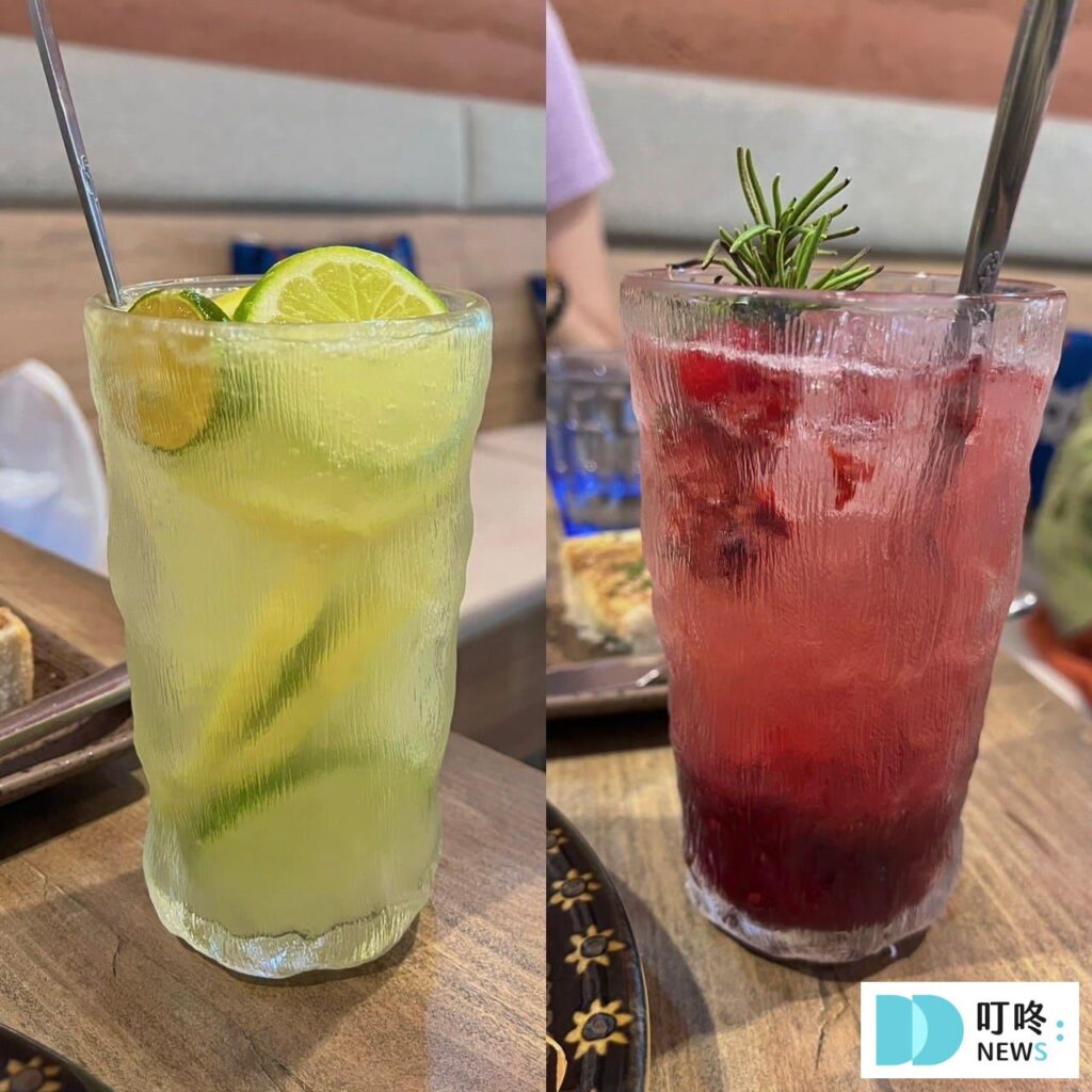 無所洋食 手工果醬氣泡飲：檸檬派對、野莓總匯