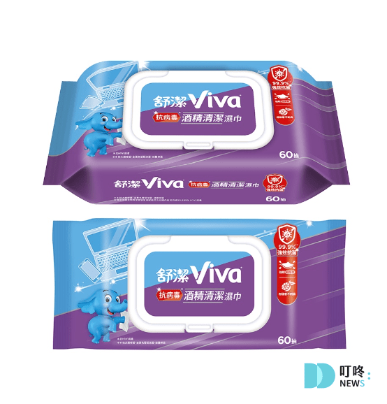濕紙巾推薦- 【舒潔】 Viva抗病毒酒精清潔濕巾：1569元/18包