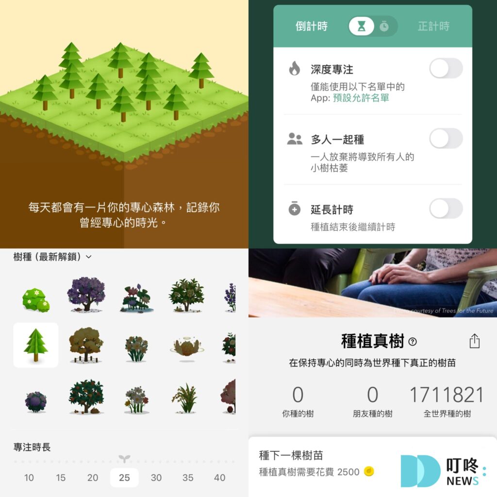 專注app推薦1：Forest專注森林