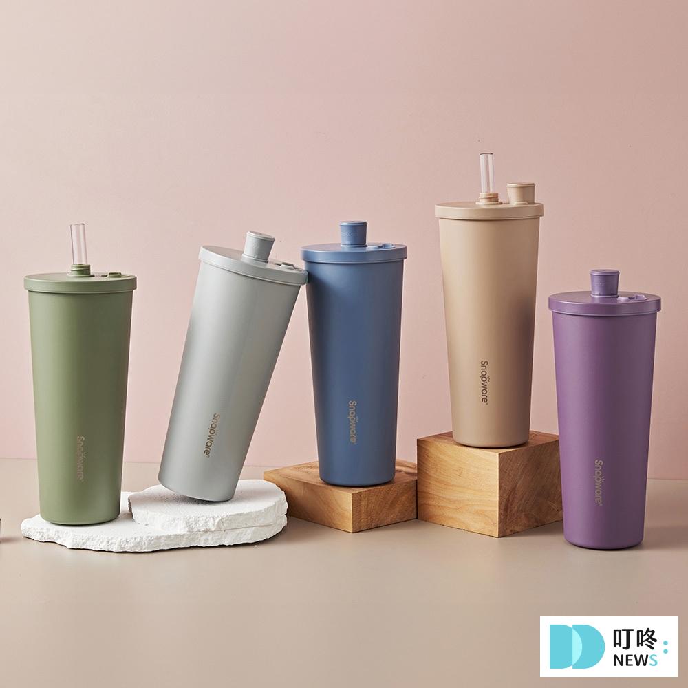 7. 【康寧密扣Snapware】鋅light輕瓷保溫保冰跳跳吸管杯850ml，$890