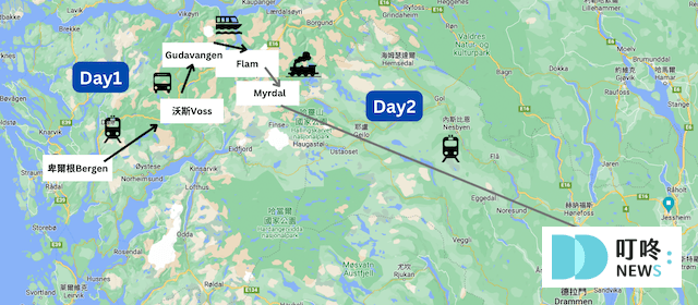 挪威縮影的經典路線