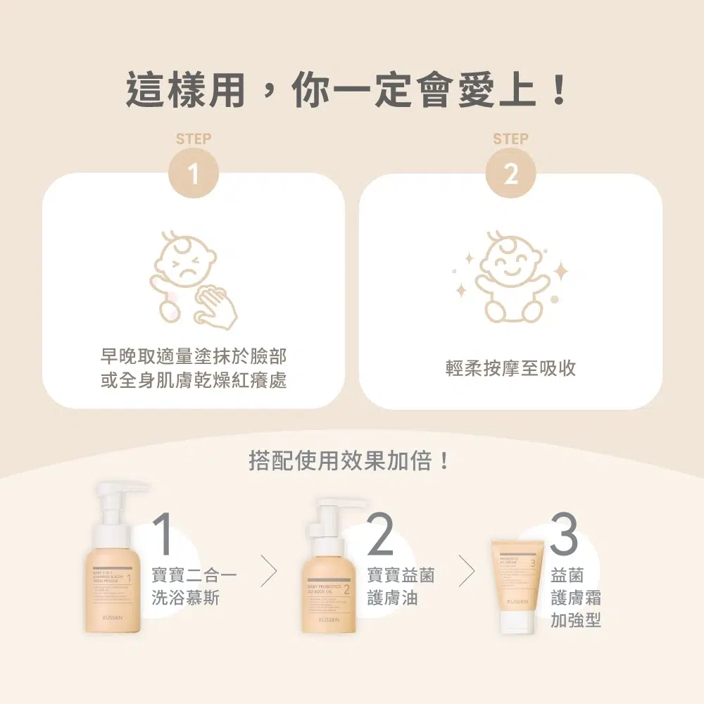 葵森益菌護膚霜 | 使用方法