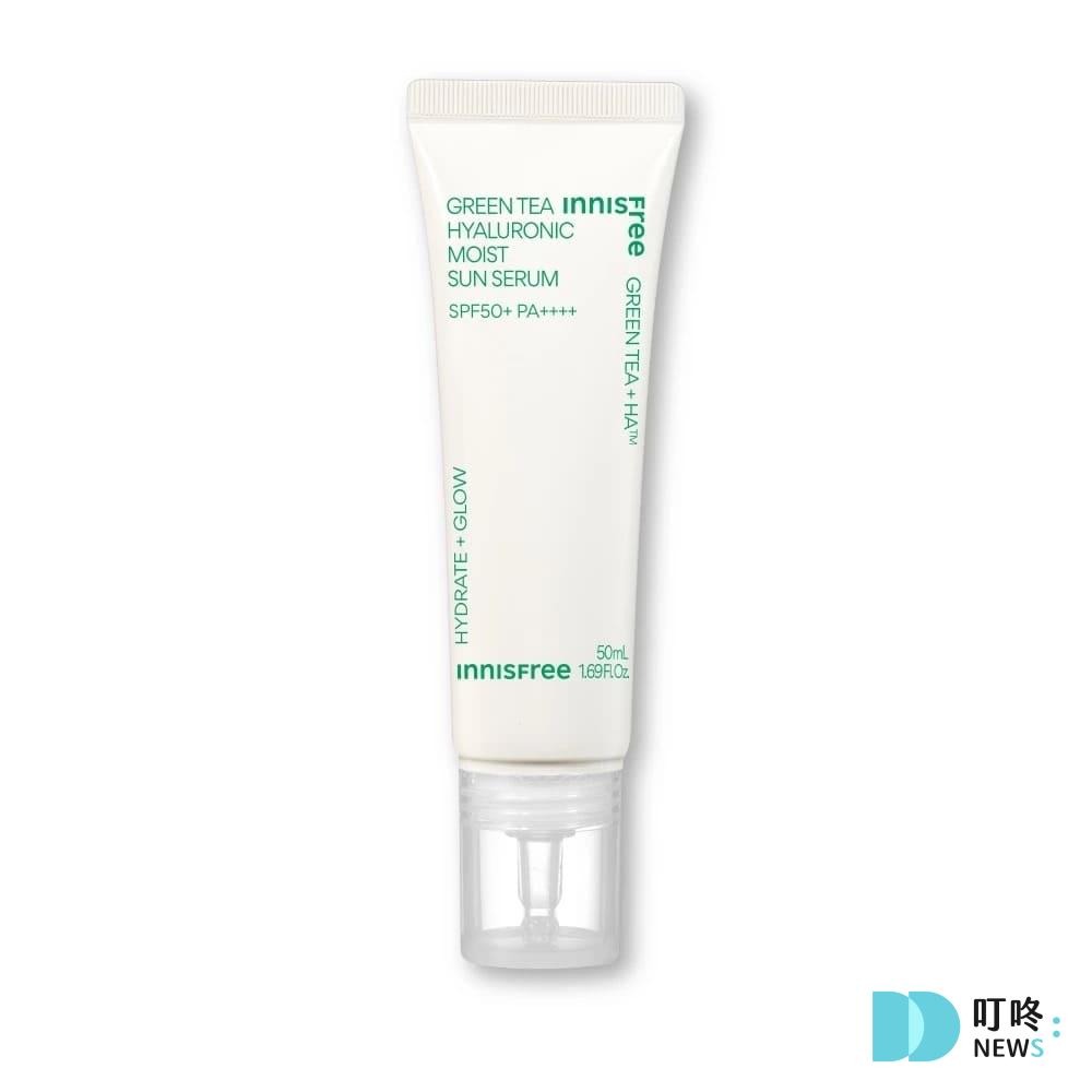 清爽溫和，純素防曬｜INNISFREE 綠茶玻尿酸保濕防曬精華 $780