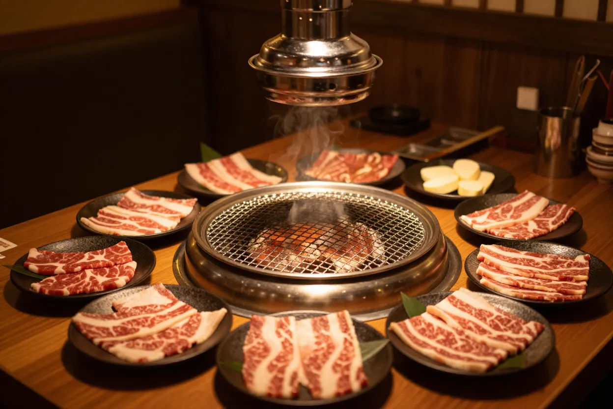 父親節餐廳-台中燒肉店溫暖用餐氛圍示意